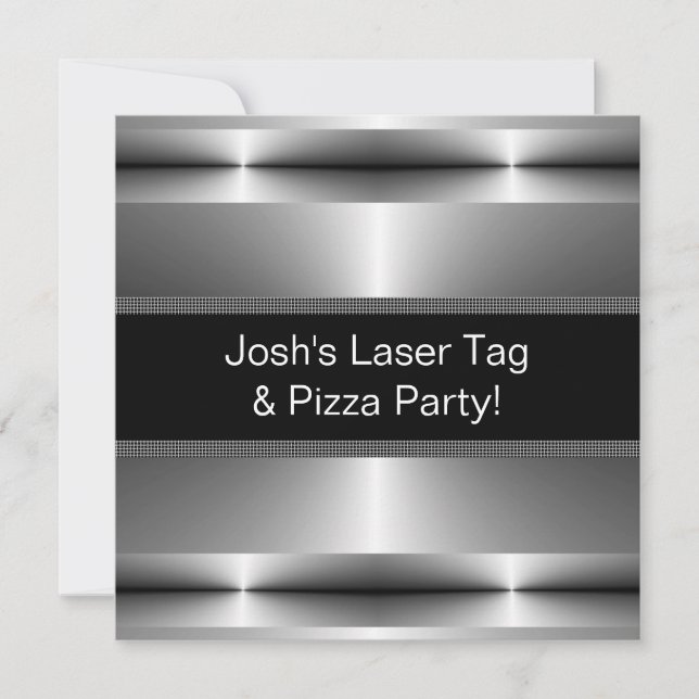 Invitation Garçons N'Importe Quel Nombre Anniversaire Fête (Devant)