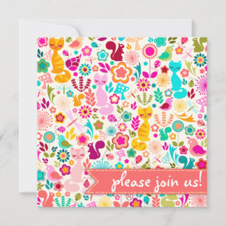 Invitation Garden Kitty