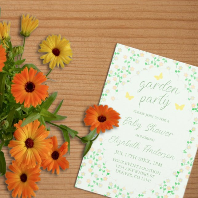 Invitation Garden Party Gender Neutral Baby Shower (Créateur téléchargé)