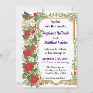 Invitation Gardenia Love Joie Evertemporary Engagement Mariag