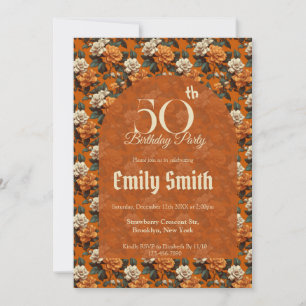 Invitation Gardenias Personnalisés Inspirés Du 70e Anniversai