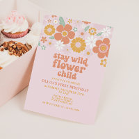 Garder Wild Flower Retro Fleur anniversaire