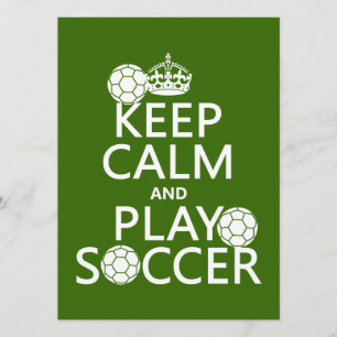 Invitation Gardez le football de calme et de jeu (toute