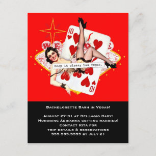 Invitation Gardez-le Las Vegas chic Bachelorette