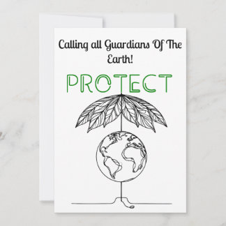 Invitation Gardiens de la Terre - Protégez la planète avec st