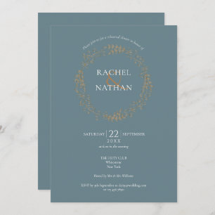 Invitation Garland floral moderne  Dîner de répétition