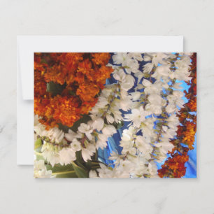 Invitation Garrière de fleurs indiennes