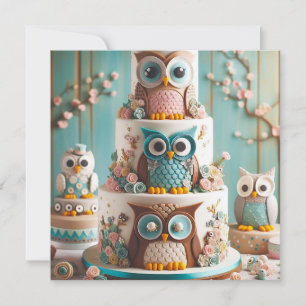 INVITATION GÂTEAU D'ANNIVERSAIRE À THÈME WHIMSICAL GRAND EYE