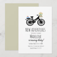 Gâteau d'anniversaire de vélos vintage floral pour