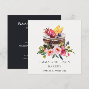 Invitation Gâteau de Fleur de Fruit à la Mode Patisserie Cupc