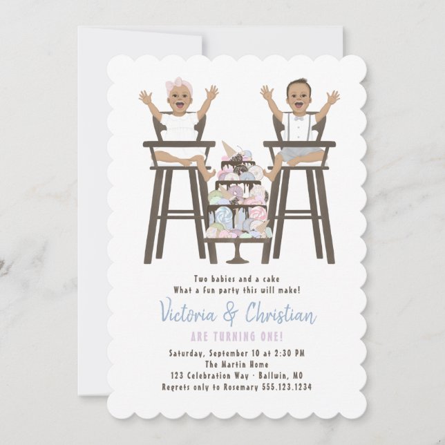 Invitation Gâteau de mash pour les Twinning (Devant)