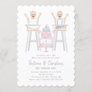 Invitation Gâteau de mash pour les Twinning