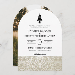 Invitation Gâteau mariage