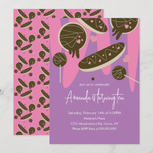 Invitation Gâteaux d'anniversaire pour la Saint-Valentin Donu
