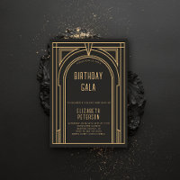 Gatsby Art Déco Vintage Gold Roaring 20 ans Annive