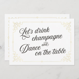Invitation Gatsby Style Gold Bachelorette Party