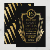 Gatsby Sweet 16 Anniversaire Art Déco années 1920
