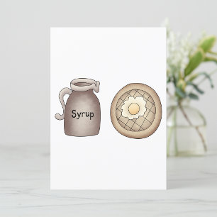 Invitation gaufres Et Sirop D'Érable