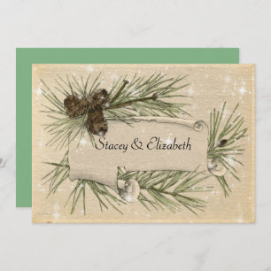 Invitation Gay / Lesbian Winter Wedding