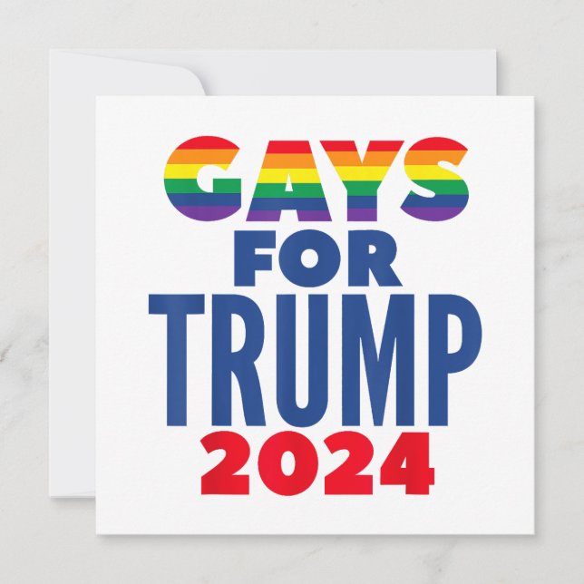 Invitation Gays Pour L'Élection De Trump En 2024 (Devant)