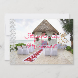 Invitation Gazebo Sur L'Invitation Au Mariage De Plage