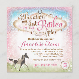 Invitation GC Ce n'est pas mon premier rodéo 5e anniversaire