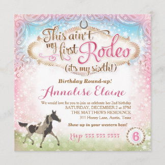 Invitation GC Ce n'est pas mon premier rodéo 6e anniversaire