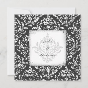 Invitation GC Erika Vintage Damask-Grey