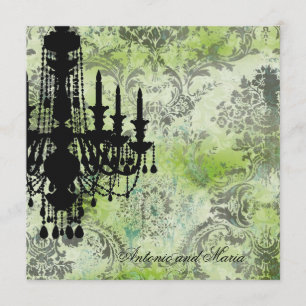 Invitation GC  Jolie Chandelier Lime Damas gris