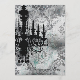 Invitation GC  Jolie lustre gris Damas