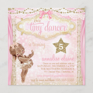 Invitation GC Magique Vintage minuscule danseur afro-américai