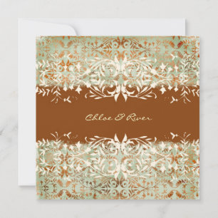 Invitation GC  Melon Vintage - Orange brûlé