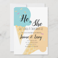 Géant Crème de glace cônes de sexe Révéler Lui ou 