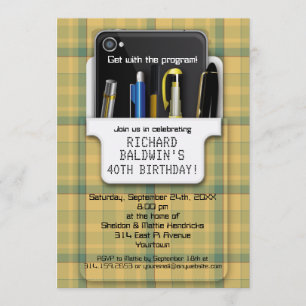 Invitation Geek de protection de poche