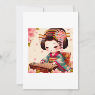 Invitation geisha adorable