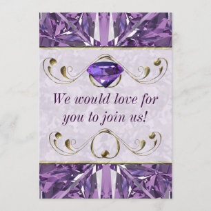 Invitation Gemme violet