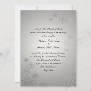 Invitation Gemmes Silver Snowflake