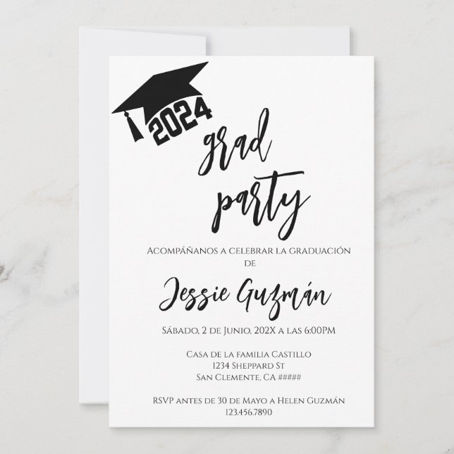 Invitation Generación 2024 invitación de graduación (Devant)