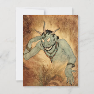 Invitation Génie des nuits arabes par Edmund Dulac