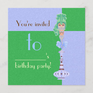 Invitation Génie sur une bouteille