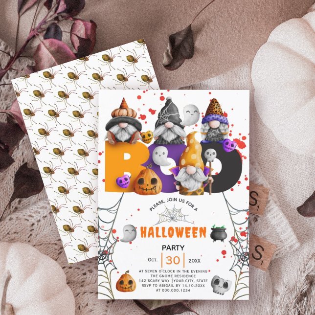 Invitation Gens mignons BOO Halloween (Créateur téléchargé)