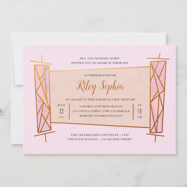 Invitation Geo Torah (Devant)