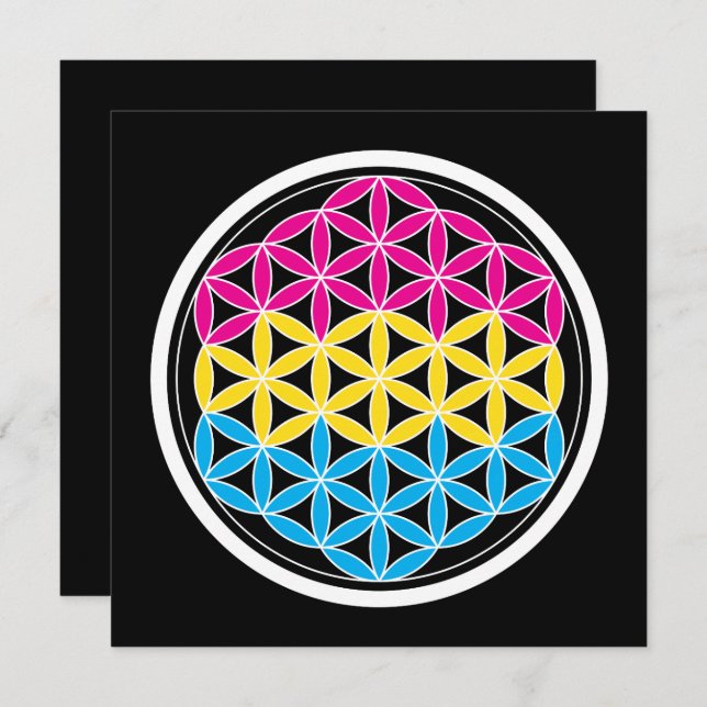 Invitation géométrie panSacrée (Devant / Derrière)