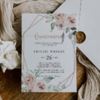 Géométrique Classique Dusty Rose Quinceañera