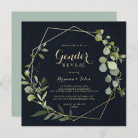 Géométrique Gold Blue Green Genre Revela Party