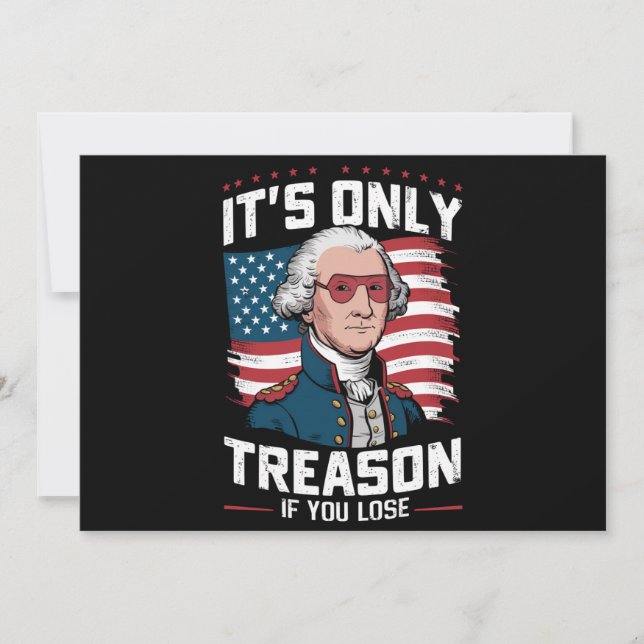 Invitation George Washington C'est seulement de la trahison s (Devant)
