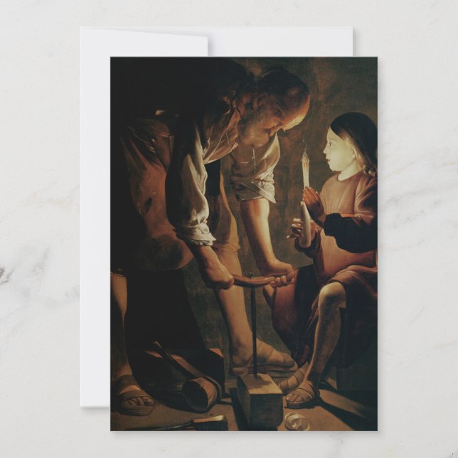 Invitation Georges de La Tour - Joseph le charpentier (Devant)