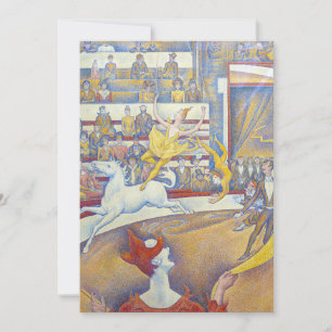 Invitation Georges Seurat - Le Cirque