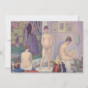 Invitation Georges Seurat - Les Poseuses