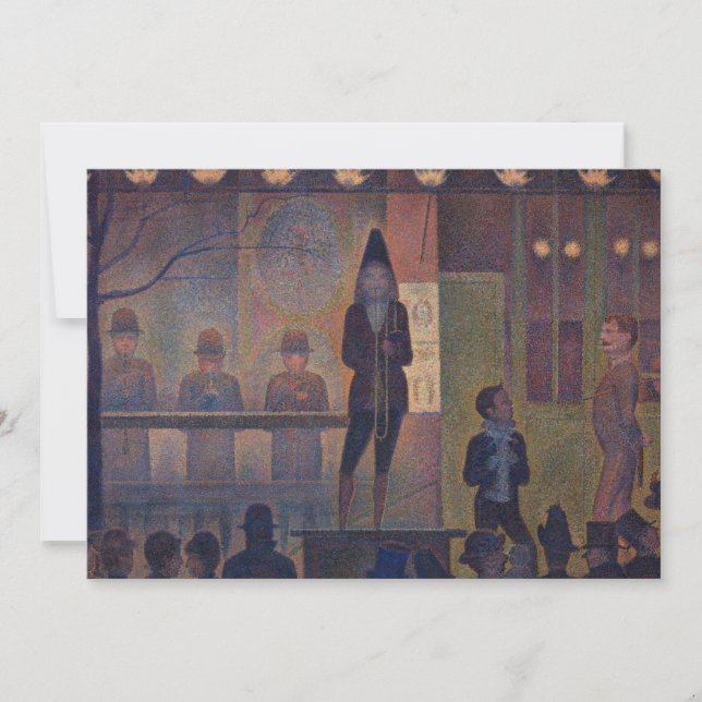 Invitation Georges Seurat - Parade de cirque (Devant)